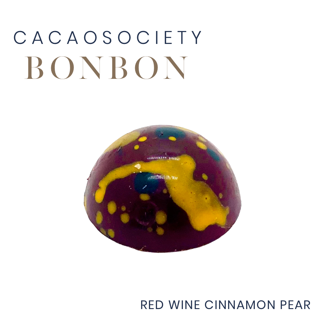 Red Wine Cinnamon Pear Bonbon